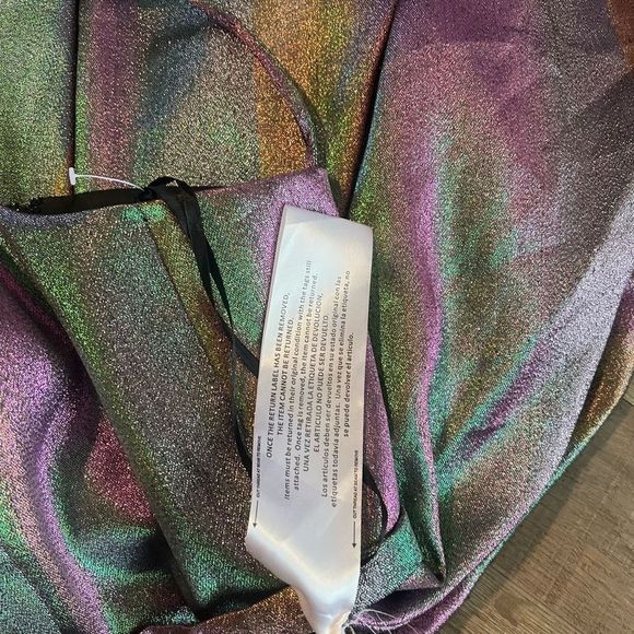 Multicolor Metallic Dress - Picture 7 of 8